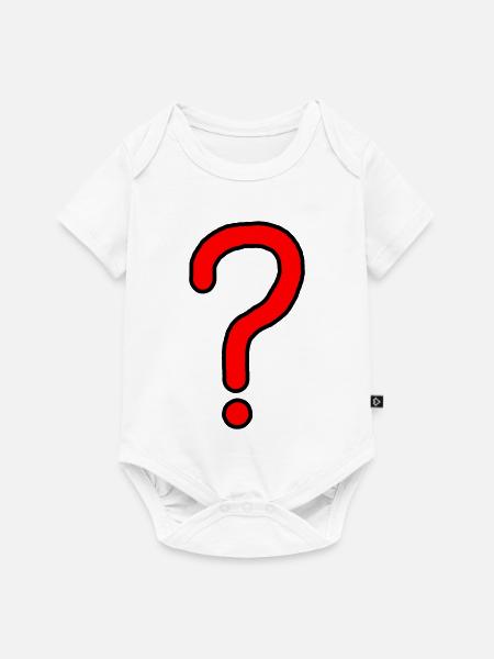 Fragezeichen Design - Baby Premium Kurzarmbody - Weiß