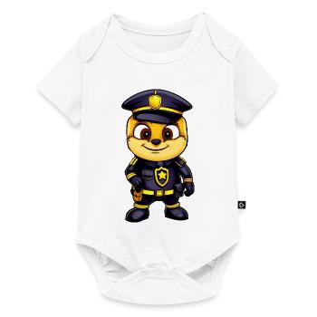Bienen Polizei / Polizist Biene - Baby Premium Kurzarmbody - Weiß - Vorne