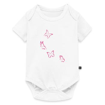 butterflies - Baby Premium short-sleeve bodysuit - white - Front
