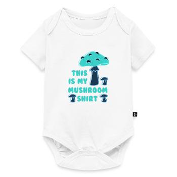 Mushroom Hunting Funny Quote Nature - Baby Premium short-sleeve bodysuit - white - Front