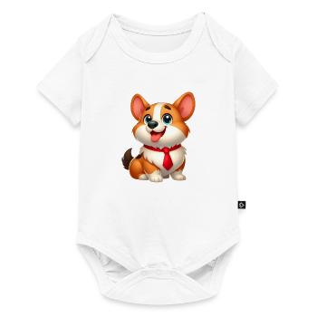 Corgi 17 - Baby Premium short-sleeve bodysuit - white - Front
