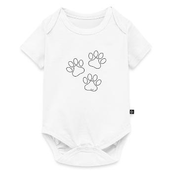 Katzenpfoten - Spuren unserer Liebsten - Baby Premium Kurzarmbody - Weiß - Vorne