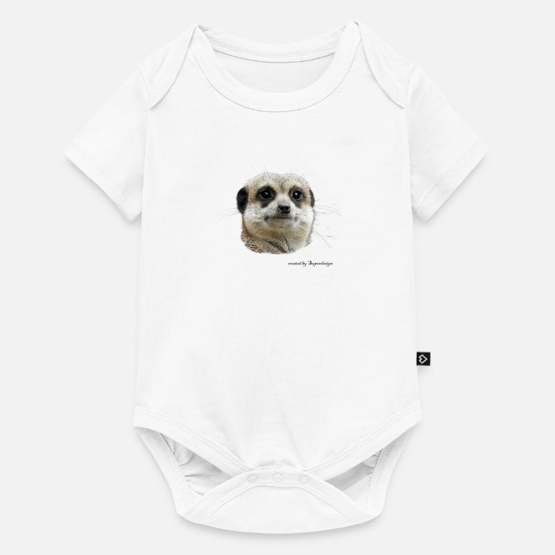 Erdmännchen - Baby Premium Kurzarmbody - Weiß