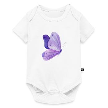 Butterfly - Baby Premium short-sleeve bodysuit - white - Front