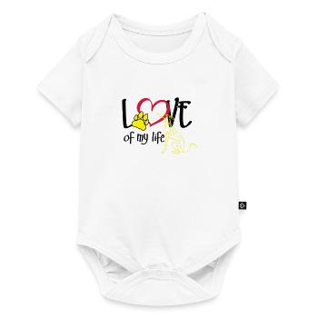 Love of my life greyhound - Baby Premium short-sleeve bodysuit - white - Front