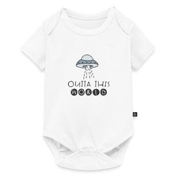 OVNI SCIFI OVNI ALIENS MONDES ALIENS MOTIF SPATIAL - Body à manches courtes Premium Bébé - blanc - Devant