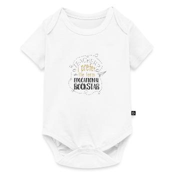 EDUCATION ROCKER TEACHER ROCK TEACHER STAR GIFT - Baby Premium short-sleeve bodysuit - white - Front