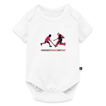 Goalkeeper and player - Baby Premium short-sleeve bodysuit - white - Front