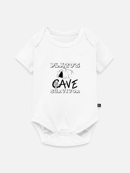 rescapé de la caverne de plato - Body à manches courtes Premium Bébé - blanc