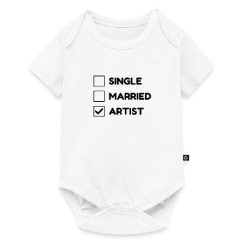 artiste / art / danse / musique - Body à manches courtes Premium Bébé - blanc - Devant
