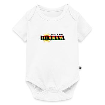 Peace For Rojava 2 Kurdistan T-Shirt - Baby Premium Kurzarmbody - Weiß - Vorne