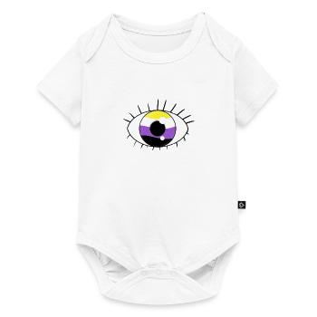 Eye non binary - Baby Premium short-sleeve bodysuit - white - Front