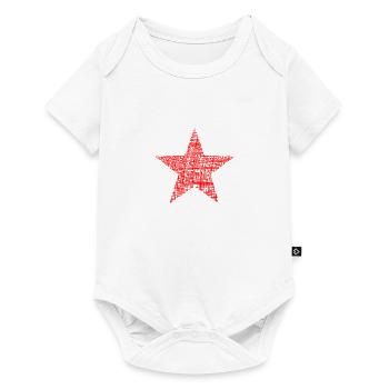 roter Stern red star retro - Baby Premium Kurzarmbody - Weiß - Vorne