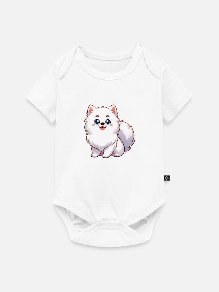 Spitz 4 - Baby Premium Kurzarmbody - Weiß