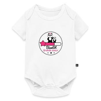 Bientôt grande soeur, Future grande soeur - Body à manches courtes Premium Bébé - blanc - Devant