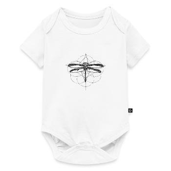 Libelle - Baby Premium Kurzarmbody - Weiß - Vorne
