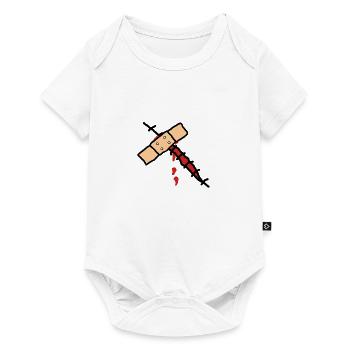 pansement et blessure - Body à manches courtes Premium Bébé - blanc - Devant