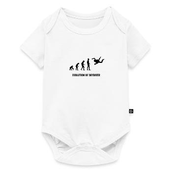 Evolution parachutist - Baby Premium short-sleeve bodysuit - white - Front