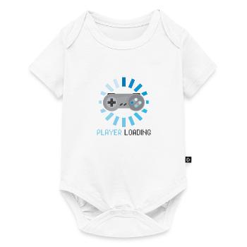 Chargement Joueur Bleu Vintage - Body à manches courtes Premium Bébé - blanc - Devant