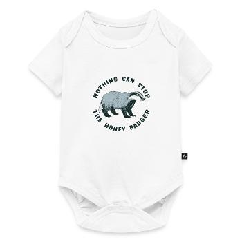 NOTHING CAN STOP THE HONEY BADGER - Body à manches courtes Premium Bébé - blanc - Devant