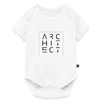 ARCHITECT - Baby Premium Kurzarmbody - Weiß - Vorne