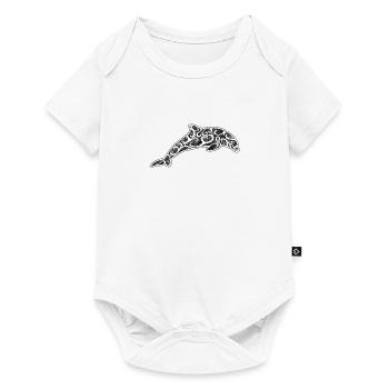 Dauphin magique t-shirt - Body à manches courtes Premium Bébé - blanc - Devant