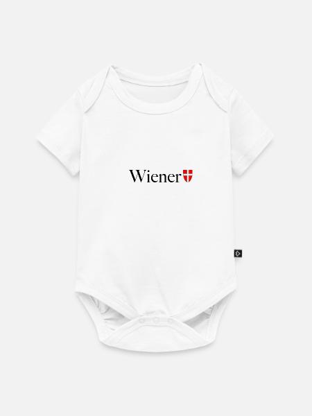 Wiener - Baby Premium Kurzarmbody - Weiß