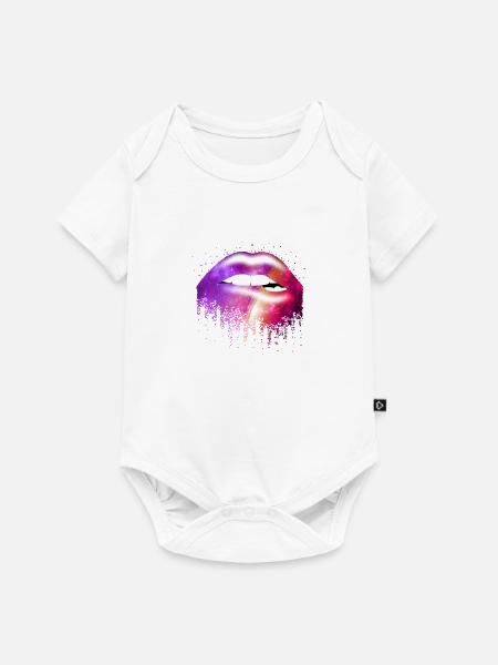 Galaxy Lip - Baby Premium Kurzarmbody - Weiß