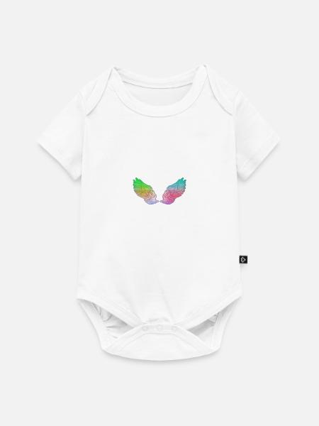 Flügel - Baby Premium Kurzarmbody - Weiß