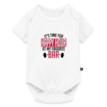 it's time for happy hour at my favorite bar A 2c - Baby Premium short-sleeve bodysuit - white - Front