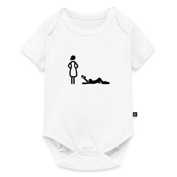 Hochzeit - Baby Premium Kurzarmbody - Weiß - Vorne