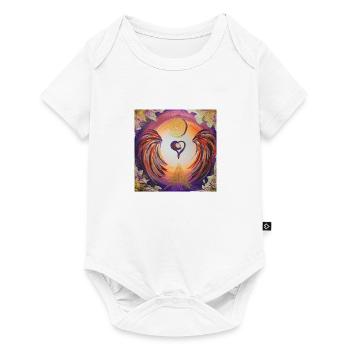 Heart angel of self-confidence - Baby Premium short-sleeve bodysuit - white - Front