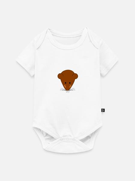 Mausezahn - Baby Premium Kurzarmbody - Weiß