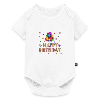 Anniversaire Joyeux anniversaire Surprise idée cadeau - Body à manches courtes Premium Bébé - blanc - Devant