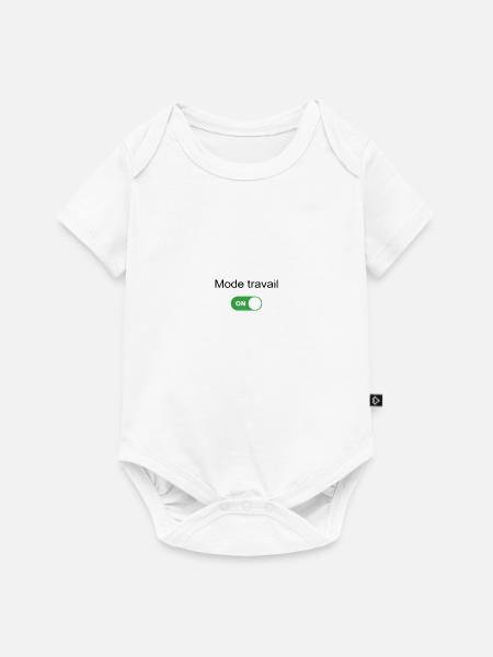 Arbeitsmodus on - Baby Premium Kurzarmbody - Weiß