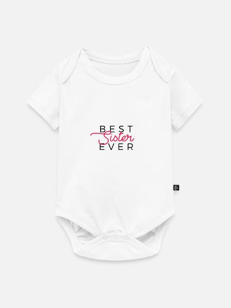 Beste Schwester - Baby Premium Kurzarmbody - Weiß