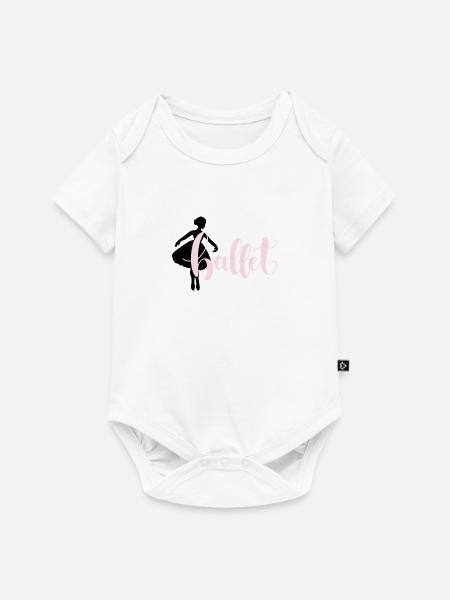 Ballerina - Baby Premium Kurzarmbody - Weiß