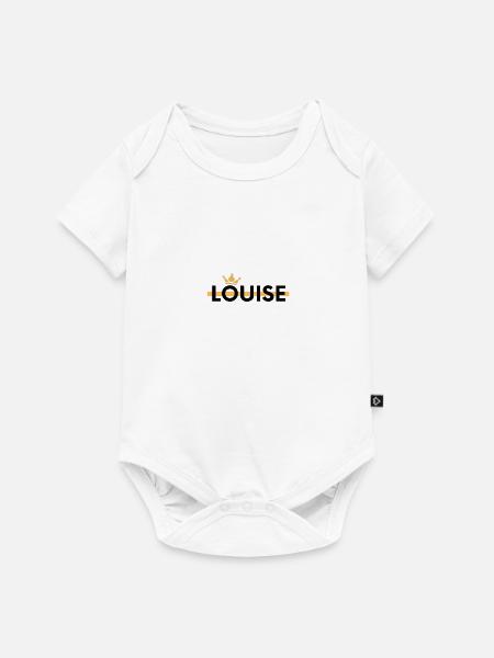 Louise - Baby Premium Kurzarmbody - Weiß