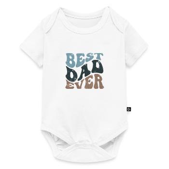 MEILLEUR CADEAU DE CHEMISE À MOTIF PAPA DE TOUS LES TEMPS - Body à manches courtes Premium Bébé - blanc - Devant