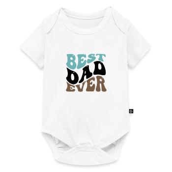 MEILLEUR CADEAU DE CHEMISE À MOTIF PAPA DE TOUS LES TEMPS - Body à manches courtes Premium Bébé - blanc - Devant