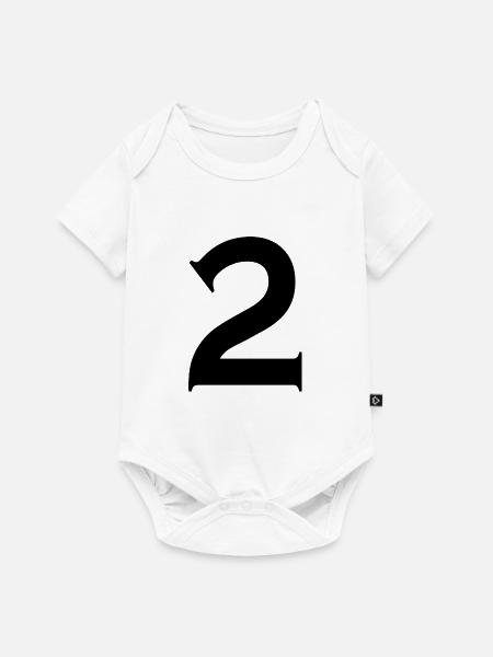 2 - Baby Premium Kurzarmbody - Weiß