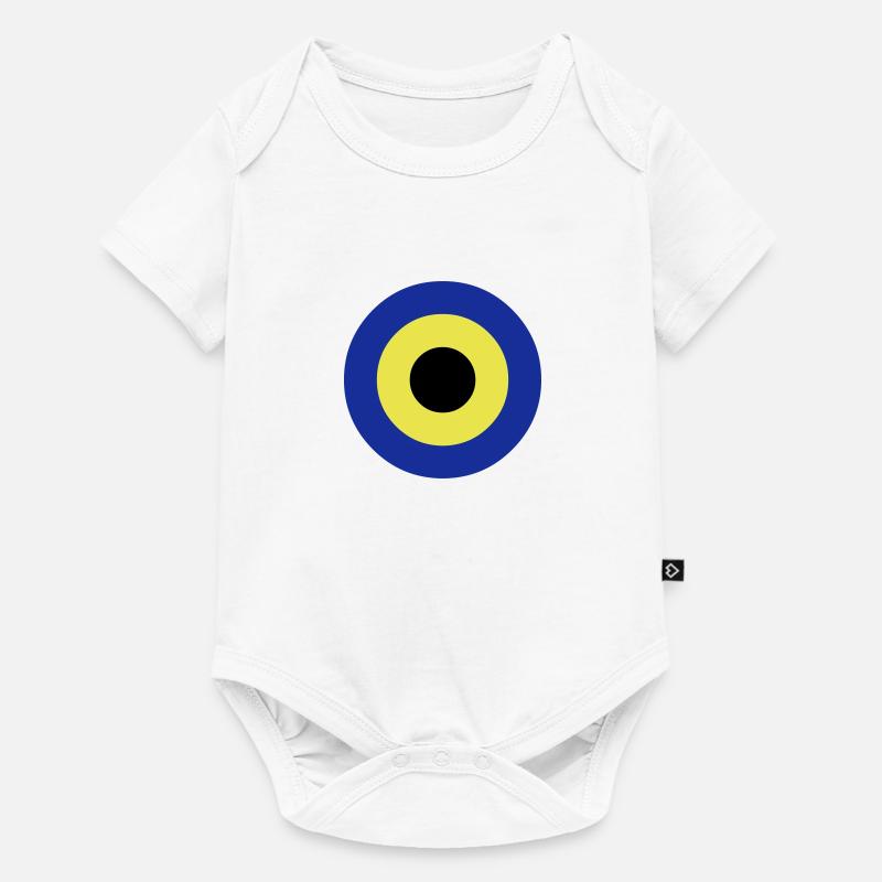 circles - Kreise - Baby Premium Kurzarmbody - Weiß
