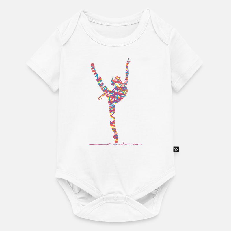 Danse classique - Body à manches courtes Premium Bébé - blanc