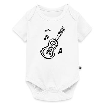 Musique de guitare - Body à manches courtes Premium Bébé - blanc - Devant