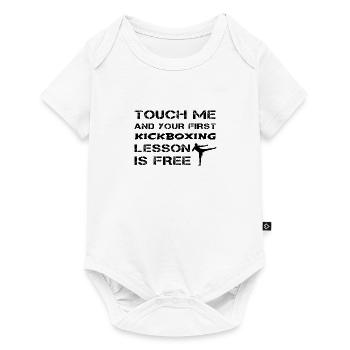Touch Me And Your First Kickboxing Lesson Free - Baby Premium short-sleeve bodysuit - white - Front