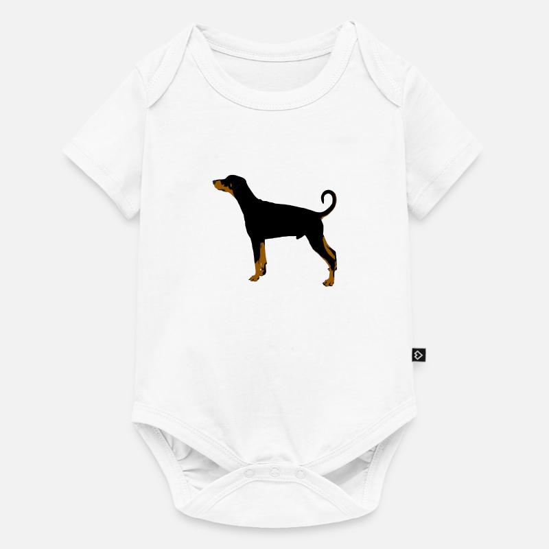 Doberman pinscher - Body à manches courtes Premium Bébé - blanc