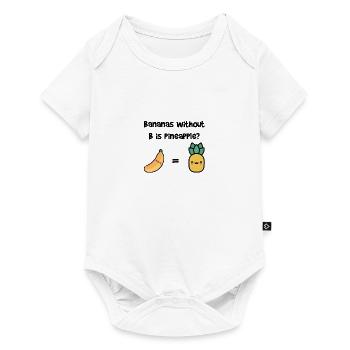 Banana equals pineapple - Funny - Meme - Baby Premium short-sleeve bodysuit - white - Front