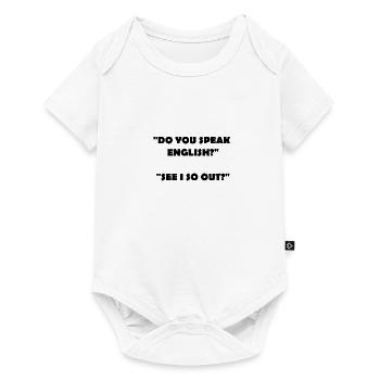 Drôle de dire drôle drôle chemise rire drôle - Body à manches courtes Premium Bébé - blanc - Devant