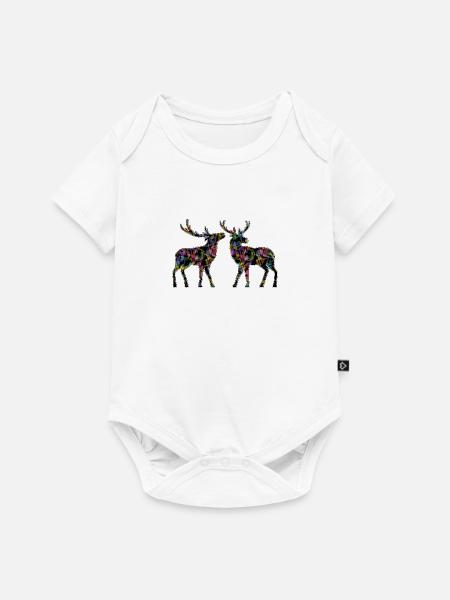 Deer - Baby Premium Kurzarmbody - Weiß