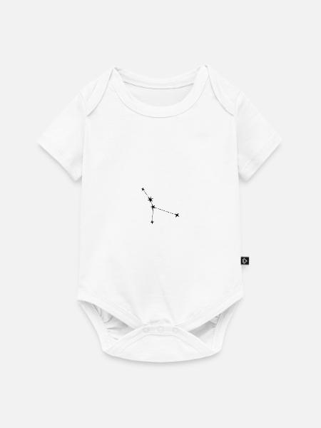 Krebs Sternzeichen Horoskop - Baby Premium Kurzarmbody - Weiß